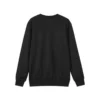 Tek Renk Bol Kesim Örgü Sweatshirt “Bordo Siyah”