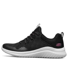 Ultra Flex 2.0 Düşük Bilekli Koşu Ayakkabısı Siyah/Beyaz