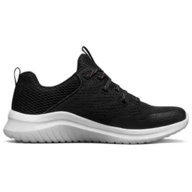 Ultra Flex 2.0 Düşük Bilekli Koşu Ayakkabısı Siyah/Beyaz