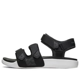 Velcro Outdoor Sports Siyah Beyaz Sandaletler