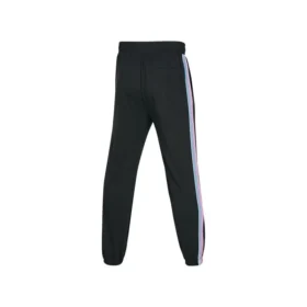 Yan Çizgili Elastik Bel Konik Casual Pantolon “Siyah”