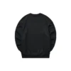 Yeni Yıl Serisi Grafik Örgü Crew Sweatshirt “Siyah Kırmızı Sarı”